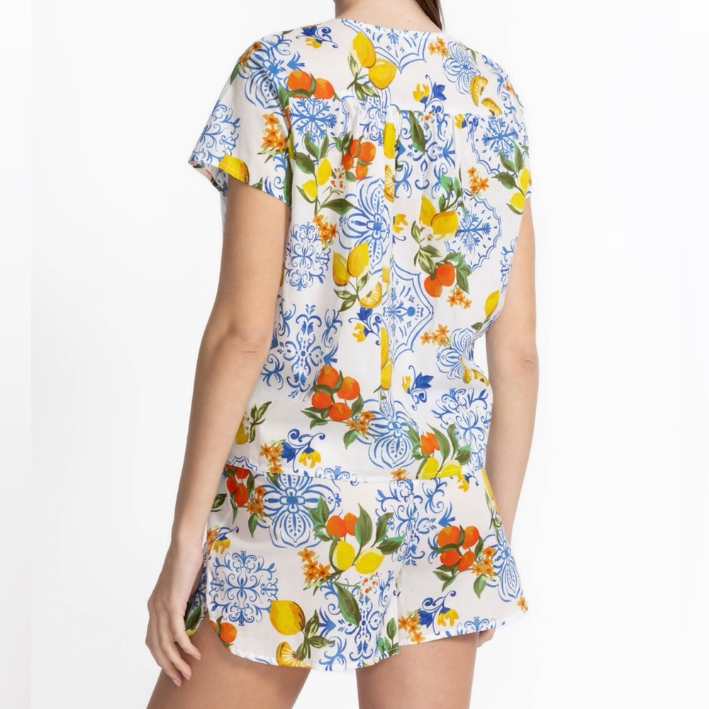 Johnny Was Blue and Yellow Floral Set - Picture 4 of 4